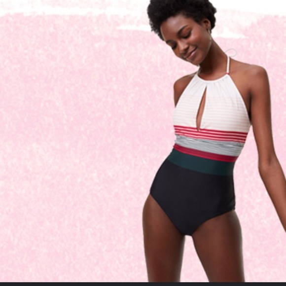 Loft Beach One Piece Swimsuit NEW Sz 0 - Picture 1 of 3